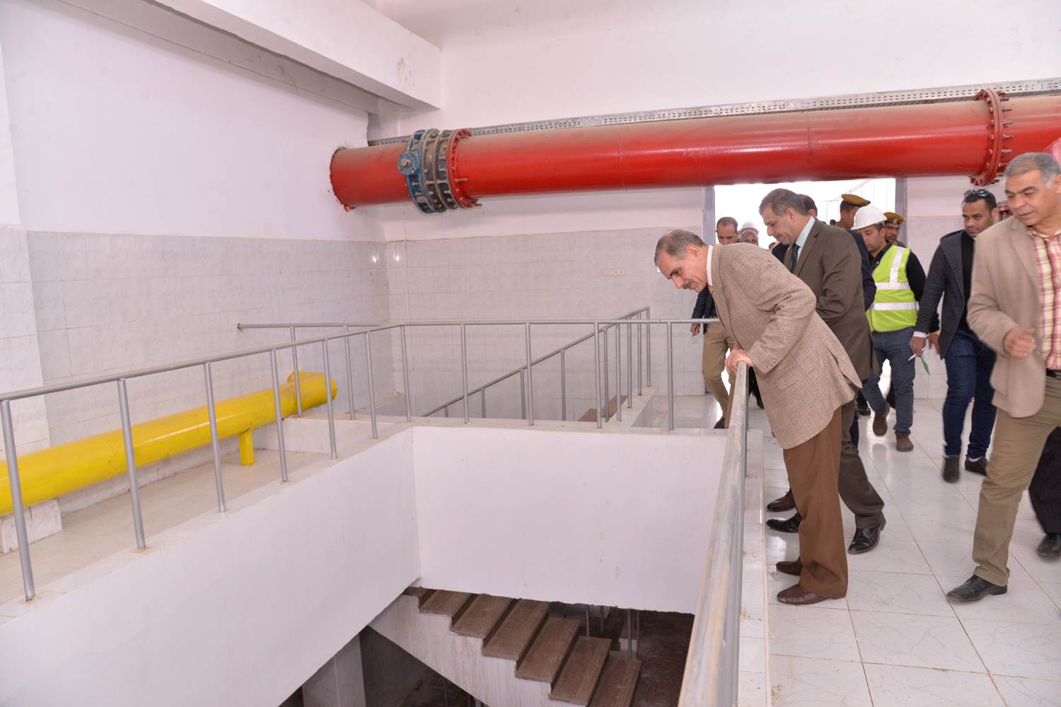 افتتاح التشغيل التجريبي لمحطة مياه ديروط (10)