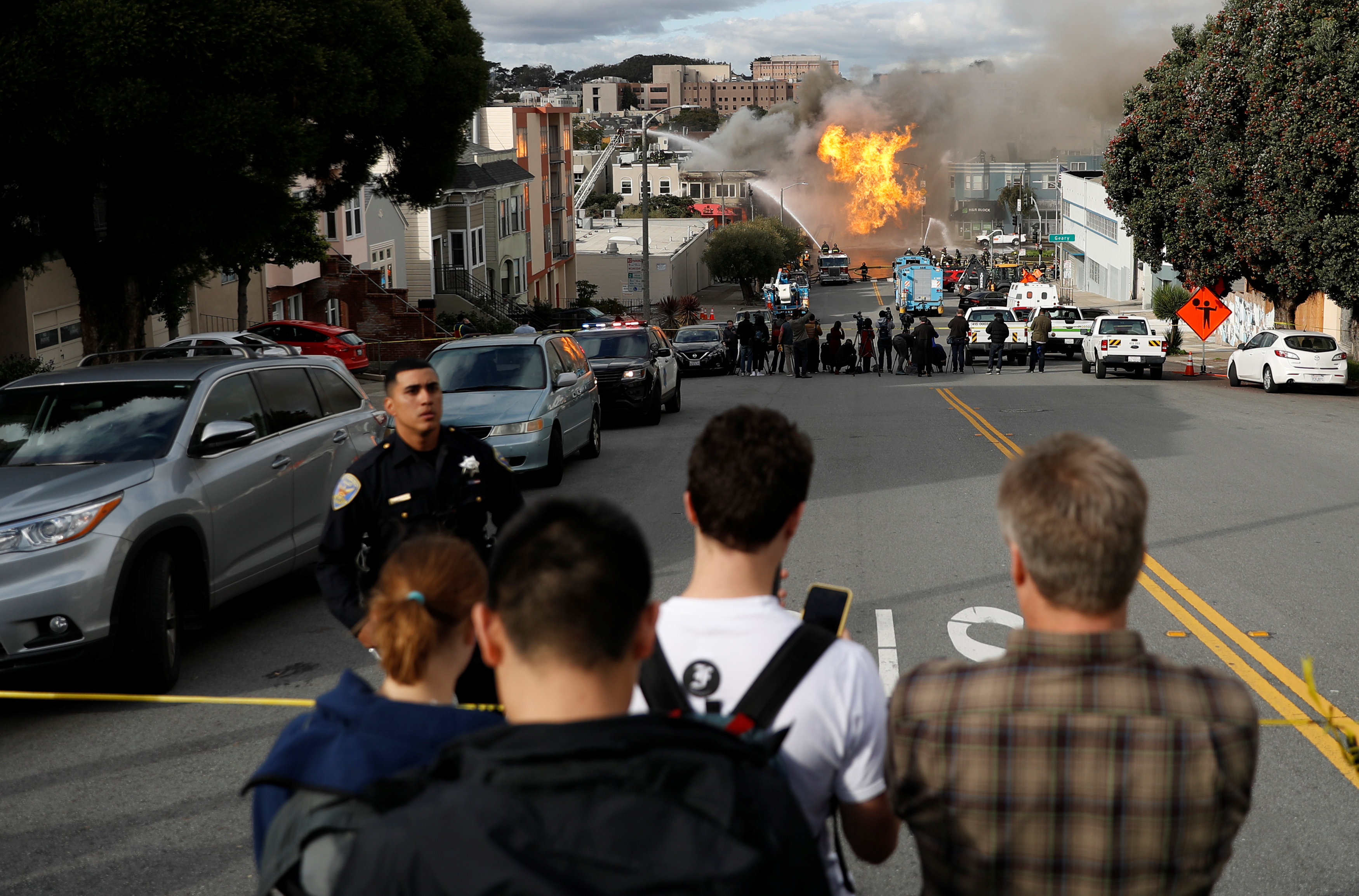 انفجار خط غاز فى سان فرانسيسكو (3)