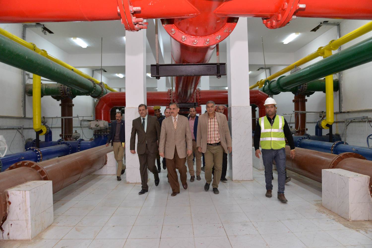 افتتاح التشغيل التجريبي لمحطة مياه ديروط (9)