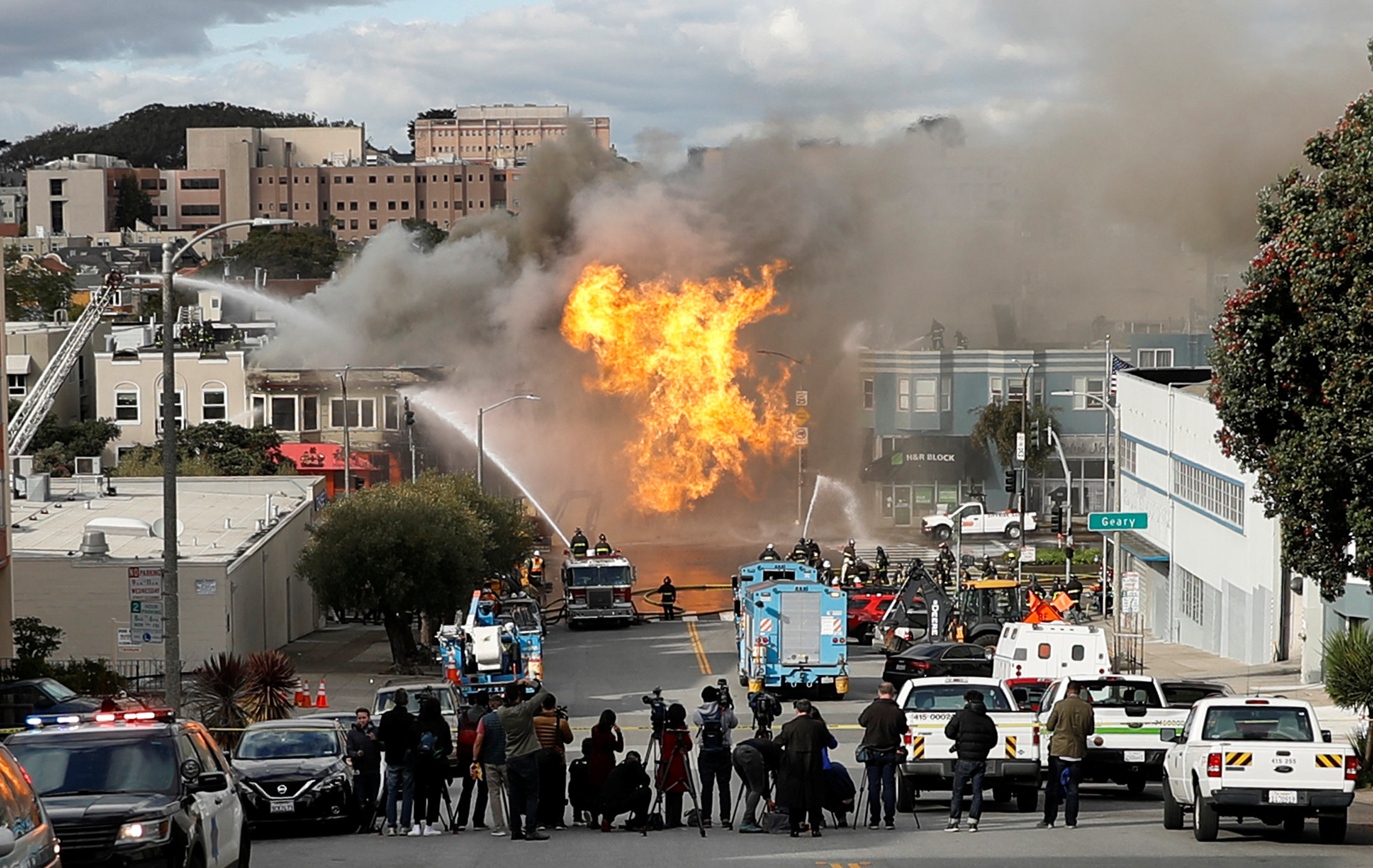 انفجار خط غاز فى سان فرانسيسكو (1)