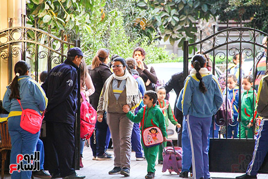 أول أيام الدراسة بالتيرم الثانى (7)