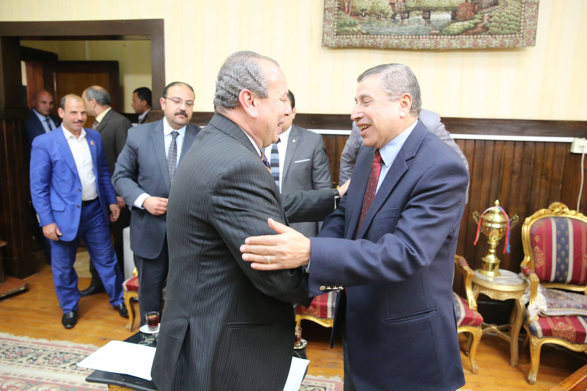 محافظ كفرالشيخ يلتقى رئيس مجمع المحاكم  (3)