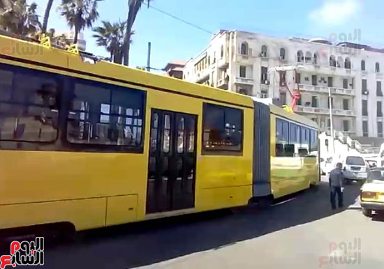 أول وحدة ترام مكيفة بالإسكندرية  (6)