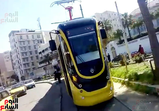 أول وحدة ترام مكيفة بالإسكندرية  (2)