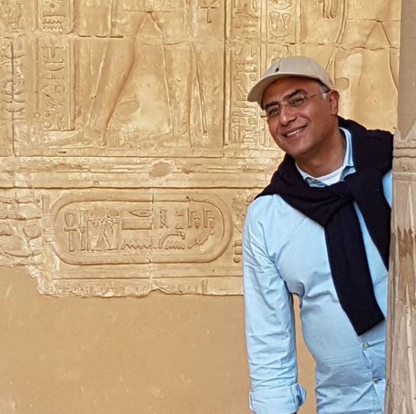 أشرف العشماوى فى المعابد الفرعونية