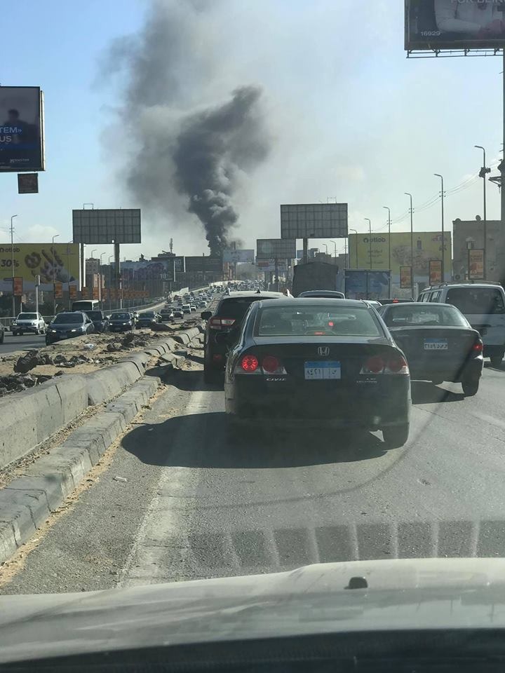 حريق مخزن بمنطقة السلام (1)