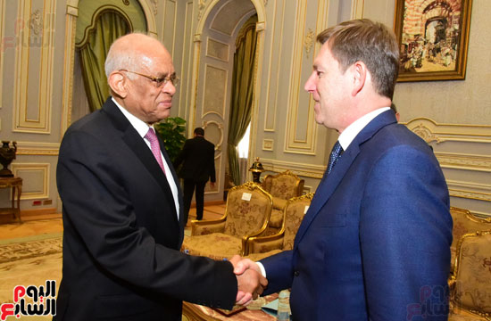 على عبد العال يلتقى وزير خارجية سلوفينيا (2)