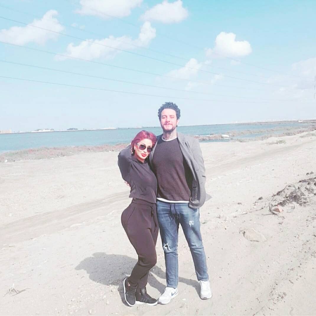 احمد الفيشاوى وزوجته