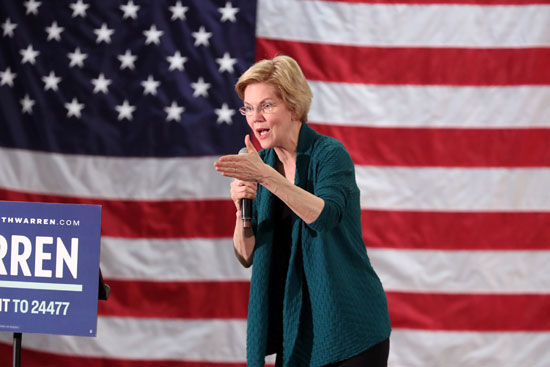 جولة السناتور إليزابيث وارين المرشحة لرئاسة الولايات المتحدة للعام 2020 (1)