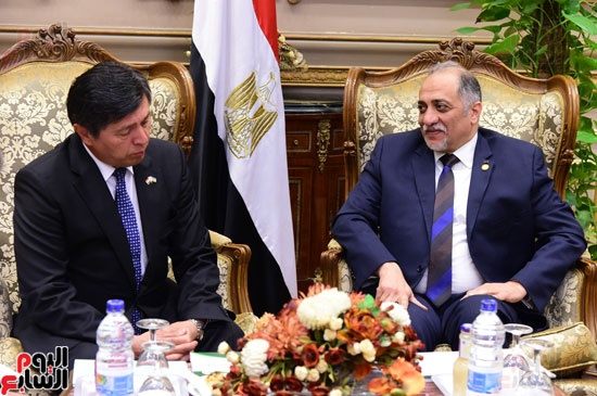 عبد الهادى القصبى رئيس ائتلاف دعم مصر  وعارف عثمانوف، سفير دولة أوزبكستان  (6)