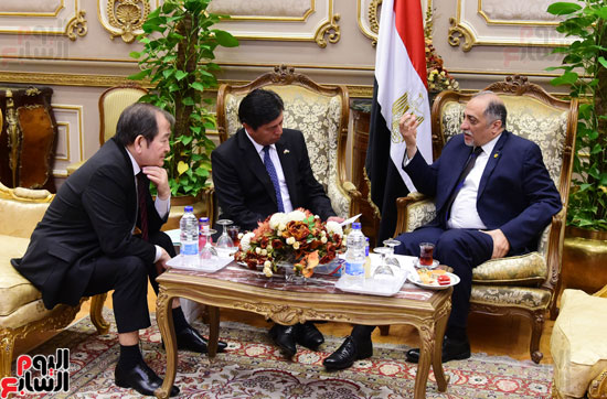 عبد الهادى القصبى رئيس ائتلاف دعم مصر  وعارف عثمانوف، سفير دولة أوزبكستان  (9)