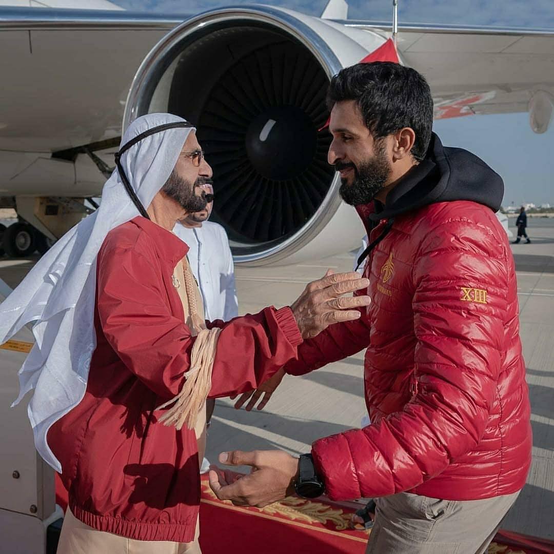 استقبال ناصر بن حمد للشيخ محمد بن راشد فى البحرين
