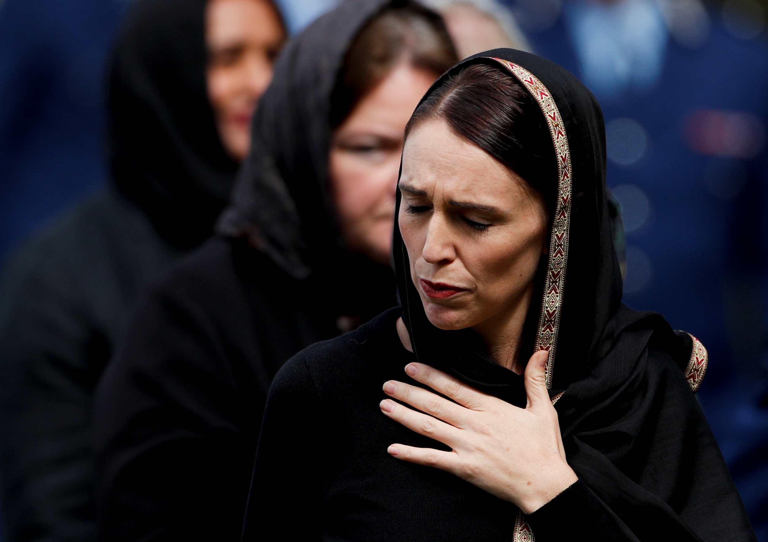 رئيسة وزراء نيوزيلندا تشارك فى أول صلاة جمعة بمسجد النور (2)