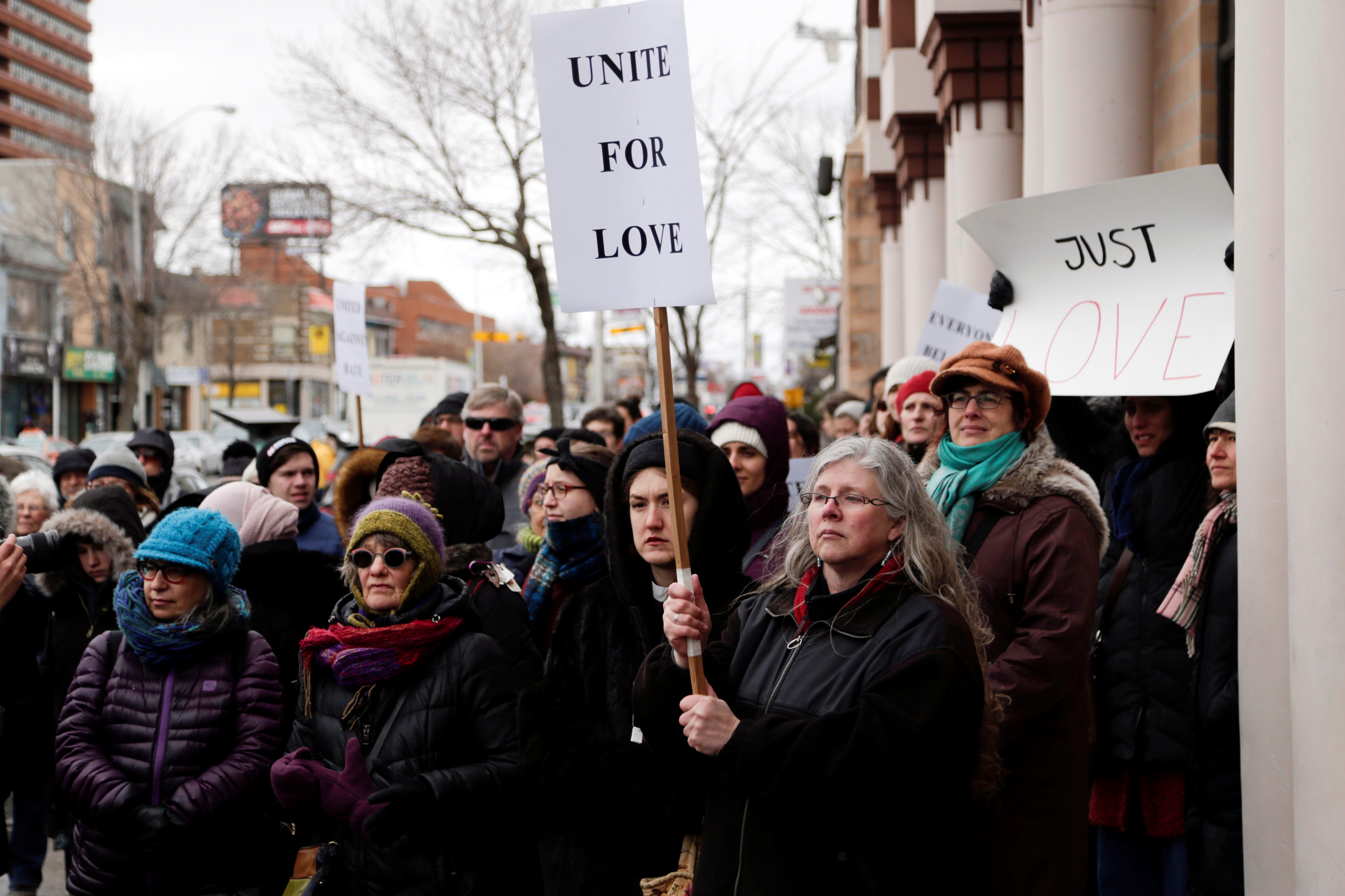 مسيرة فى كندا تضامنا مع ضحايا هجوم المسجدين (1)