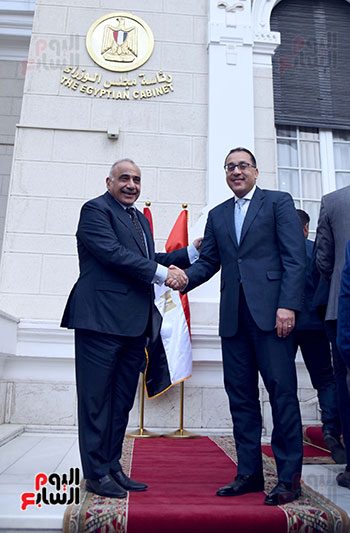 جلسة المباحثات الثنائية بين رئيس الوزراء ونظيره العراقى (1)