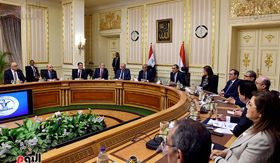 جلسة المباحثات الثنائية بين رئيس الوزراء ونظيره العراقى (7)