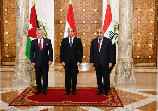 قمة ثلاثية بين زعماء مصر والأردن والعراق لتعزيز التعاون (2)