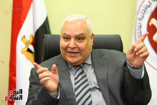 المستشار لاشين إبراهيم رئيس الهيئة الوطنية للانتخابات  (5)