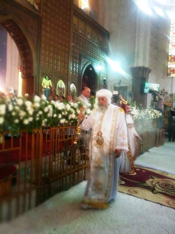 البابا تواضروس فى كنيسة العذراء بدمياط  (3)