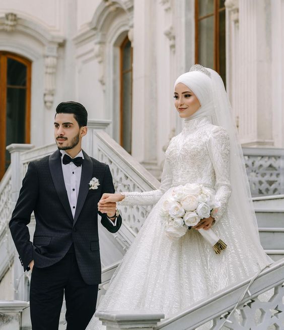 فستان زفاف المحجابات  (5)