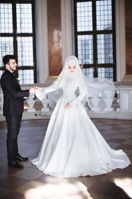 فستان زفاف المحجابات  (3)