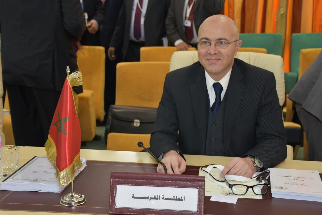 مندوب المغرب خلال الاجتماع