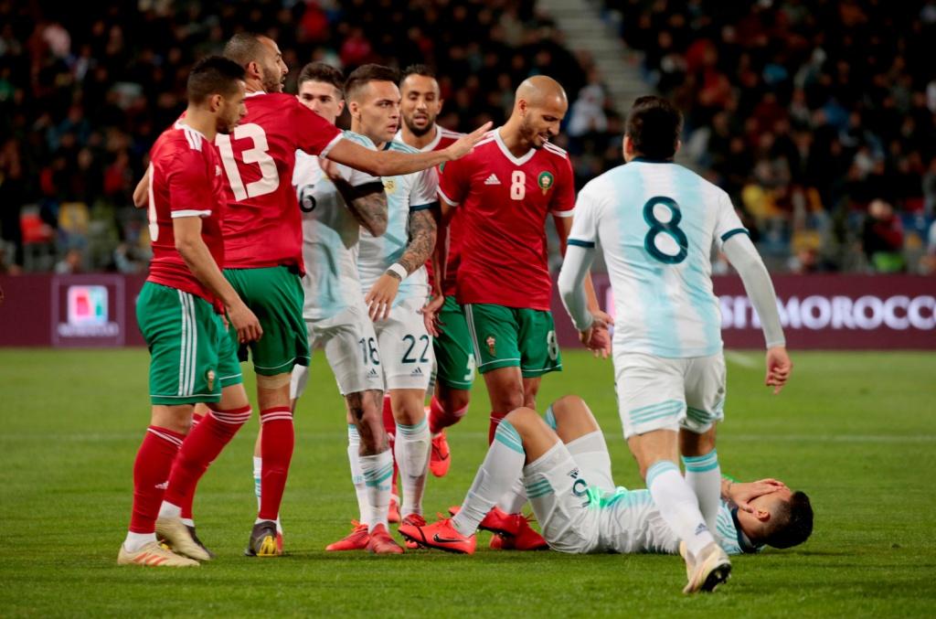 منتخب الأرجنتين ضد المغرب