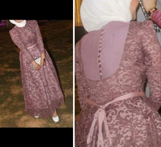 الفستان الشيفون المنقوش (3)