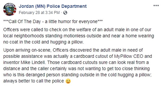 تدوينة قسم شرطة ولاية مينيسوتا