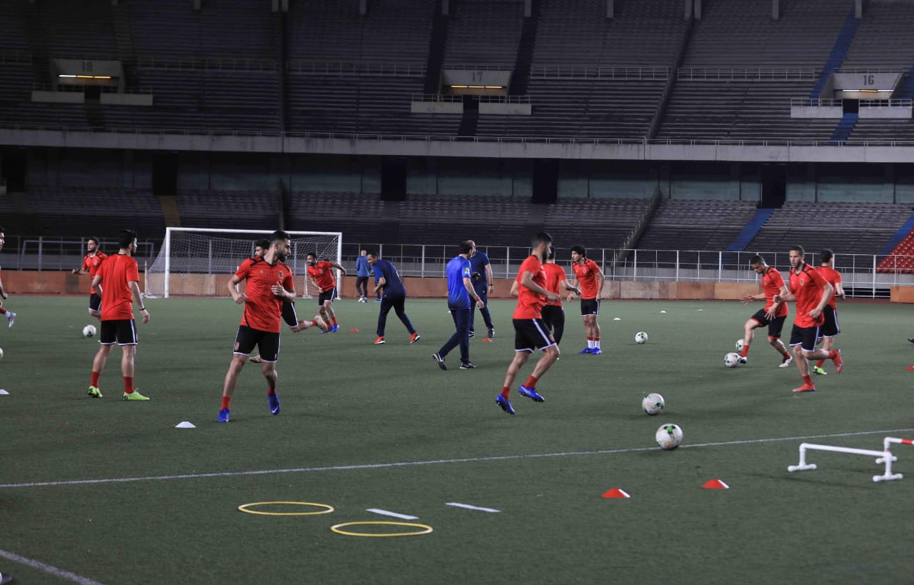 مران الاهلى فى الكونغو