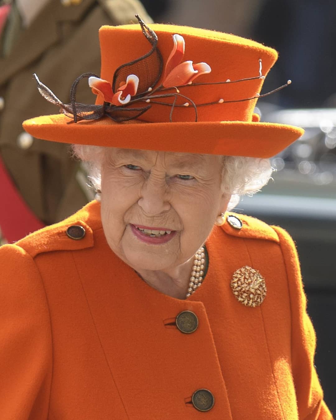 الملكة إليزابيث الثانية فى زيارتها للمتحف