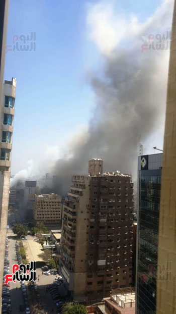 حريق بشارع جامعة الدول العربية (29)