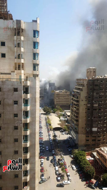 حريق بشارع جامعة الدول العربية (24)