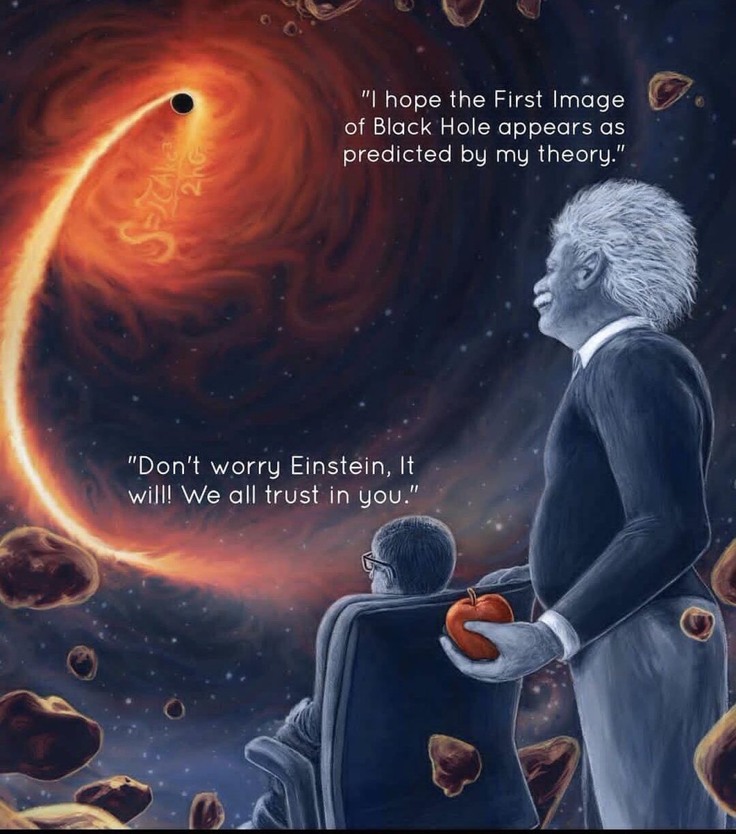 بعد الكشف عن الثقب الأسود حوار متخيل بين آينشتاين وستيفن هوكينج
