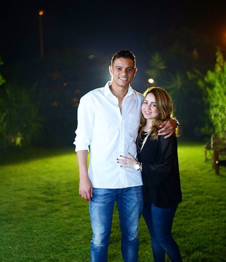 سعد سمير وزوجته