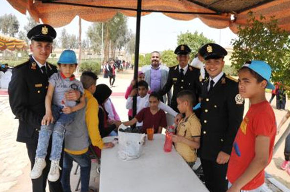 الاحتفال بالأطفال الايتام بأكاديمية الشرطة