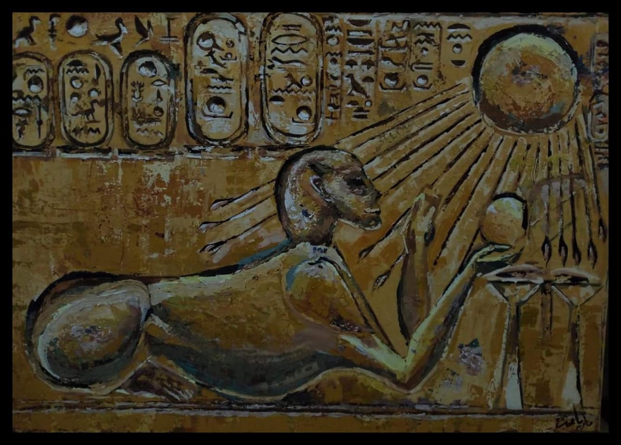 عمل فنى فى معرض بانوراما مصرية الطلابى بفنون جميلة الزمالك (10)