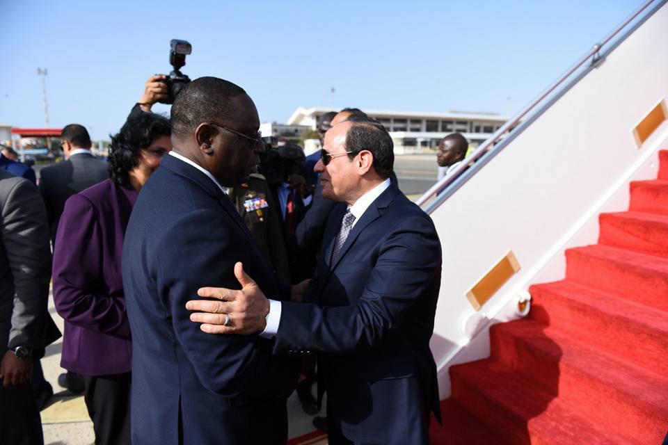 السيسى يصل العاصمة السنغالية داكار (3)