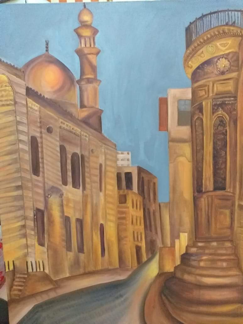 عمل فنى فى معرض بانوراما مصرية الطلابى بفنون جميلة الزمالك (9)