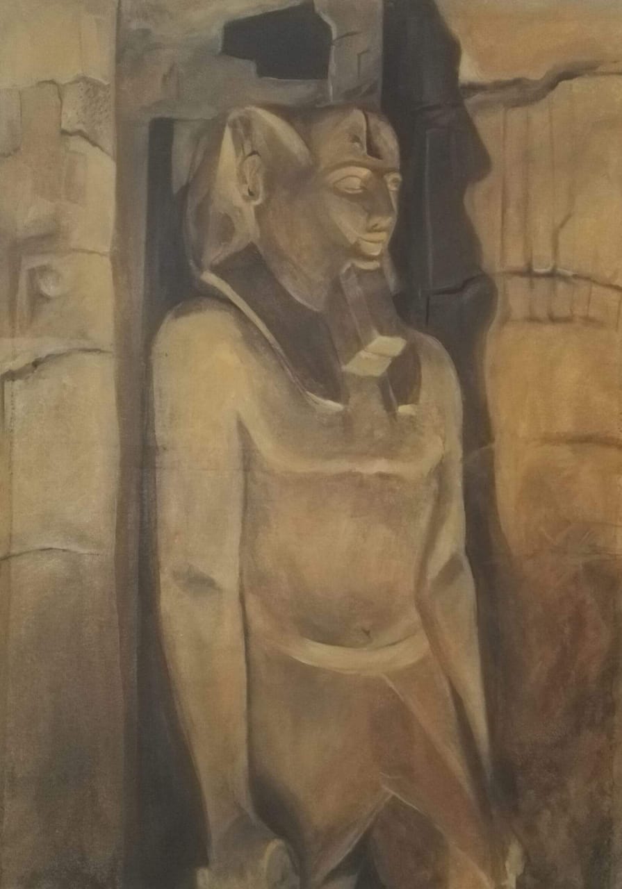 عمل فنى فى معرض بانوراما مصرية الطلابى بفنون جميلة الزمالك (5)
