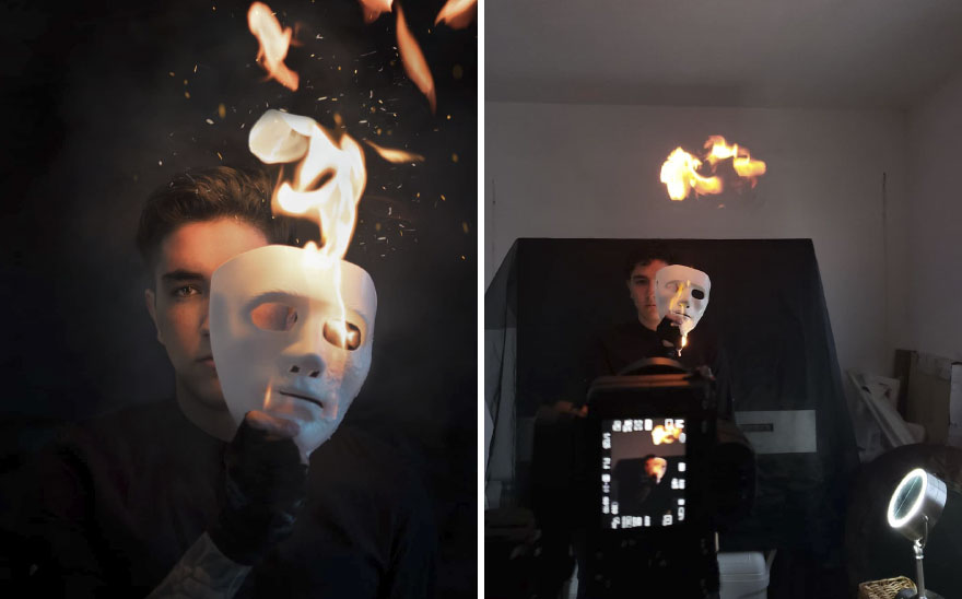 اسستخدام النار فى الصورة الفوتوغرافية اسستخدام النار فى الصورة الفوتوغرافية