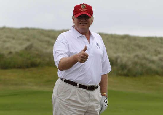 ترامب فى ملعب الجولف