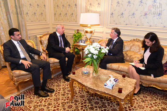لقاء النائب كريم درويش مع سير جيفرى أدامز سفير بريطانيا بالقاهرة (2)
