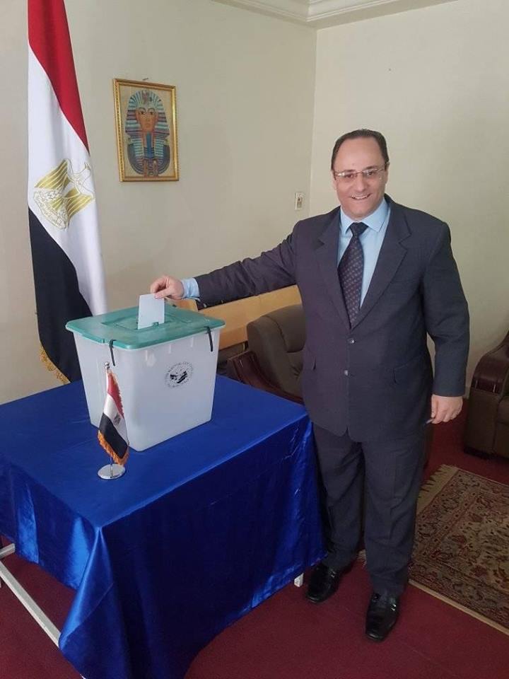المصريون يدلون بأصواتهم فى تشاد (7)