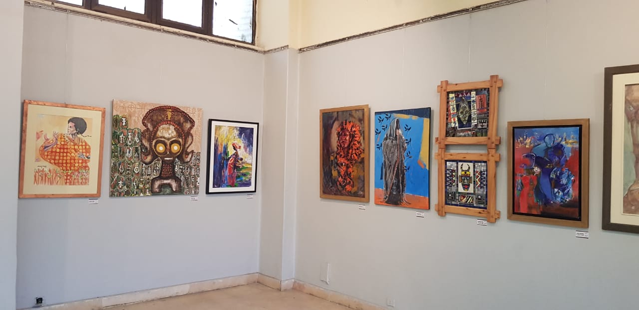 أعمال فنية بالملتقى الأول لفنون أفريقيا بفنون جميلة الزمالك (4)