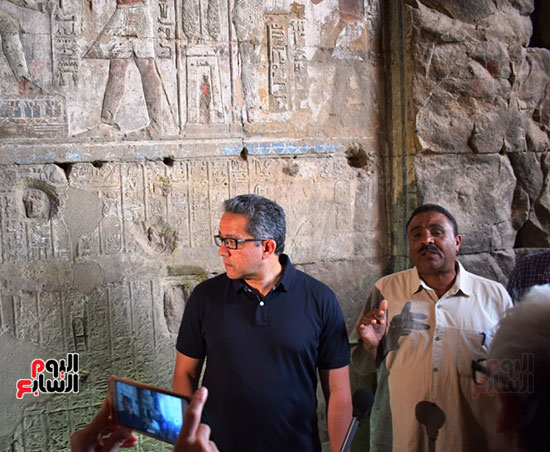 وزيرا-الآثار-والسياحة-ورجال-البرلمان-يشهدون-إفتاح-معبد-الإيبت-الفرعوني-(4)