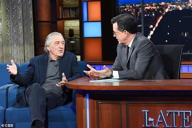 دى نيرو فى برنامج tHE lATE sHOW