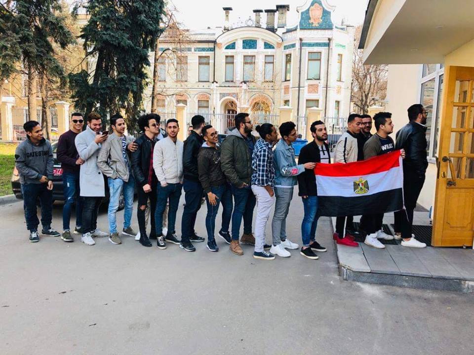الشباب المصرى فى روسيا يشارك فى استفتاء التعديلات الدستورية