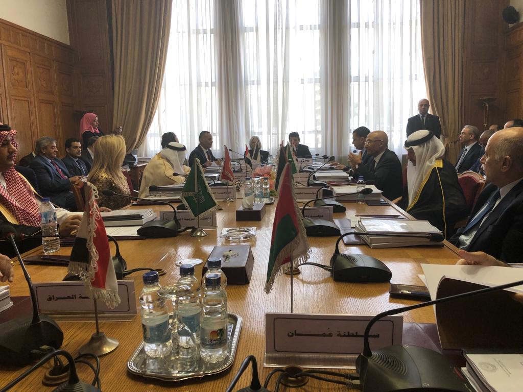 اجتماع الوزراء فى جامعة الدول العربية
