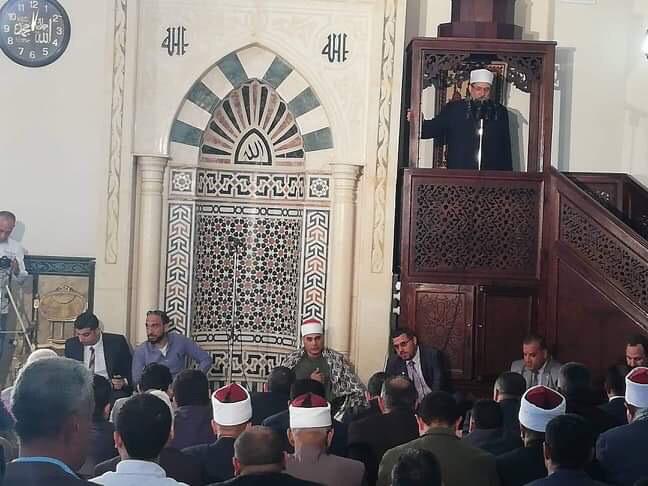 خطبة وزير الأوقاف بمسجد المدينة الشبابية بشمال سيناء (1)